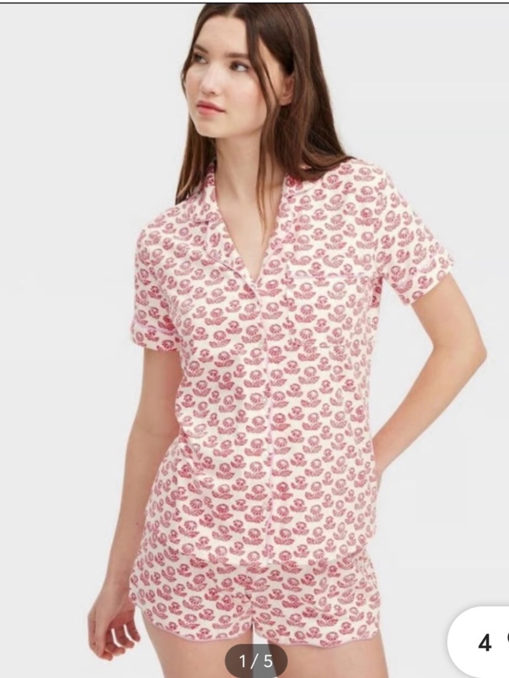 Target X Roller Rabbit Red Floral Pajama Set